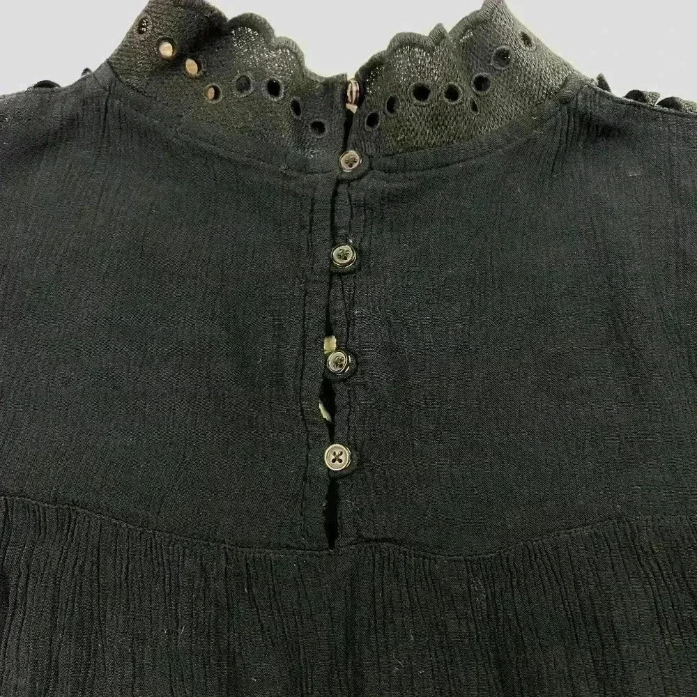 Who What Wear Women's Black Long Sleeve Top Size Large - Picture 3 of 4